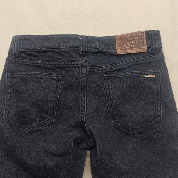 Volcom Other - Volcom Vorta Slim Straight Jeans Mens 26 Dark Wash Black Denim Pants